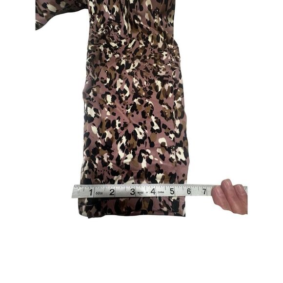 Lane Bryant Mid Rise Skinny Animal Print Pants Purple Sz 16 NWT - Picture 9 of 9